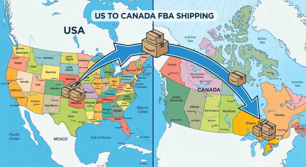 US seller shipping inventory to Amazon FBA Canada warehouse
