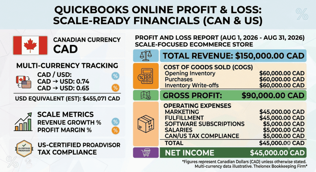 QuickBooks Online chart of accounts setup for Canadian Amazon and Shopify sellers